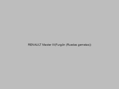 Kits electricos económicos para RENAULT Master III(Furgón (Ruedas gemelas))